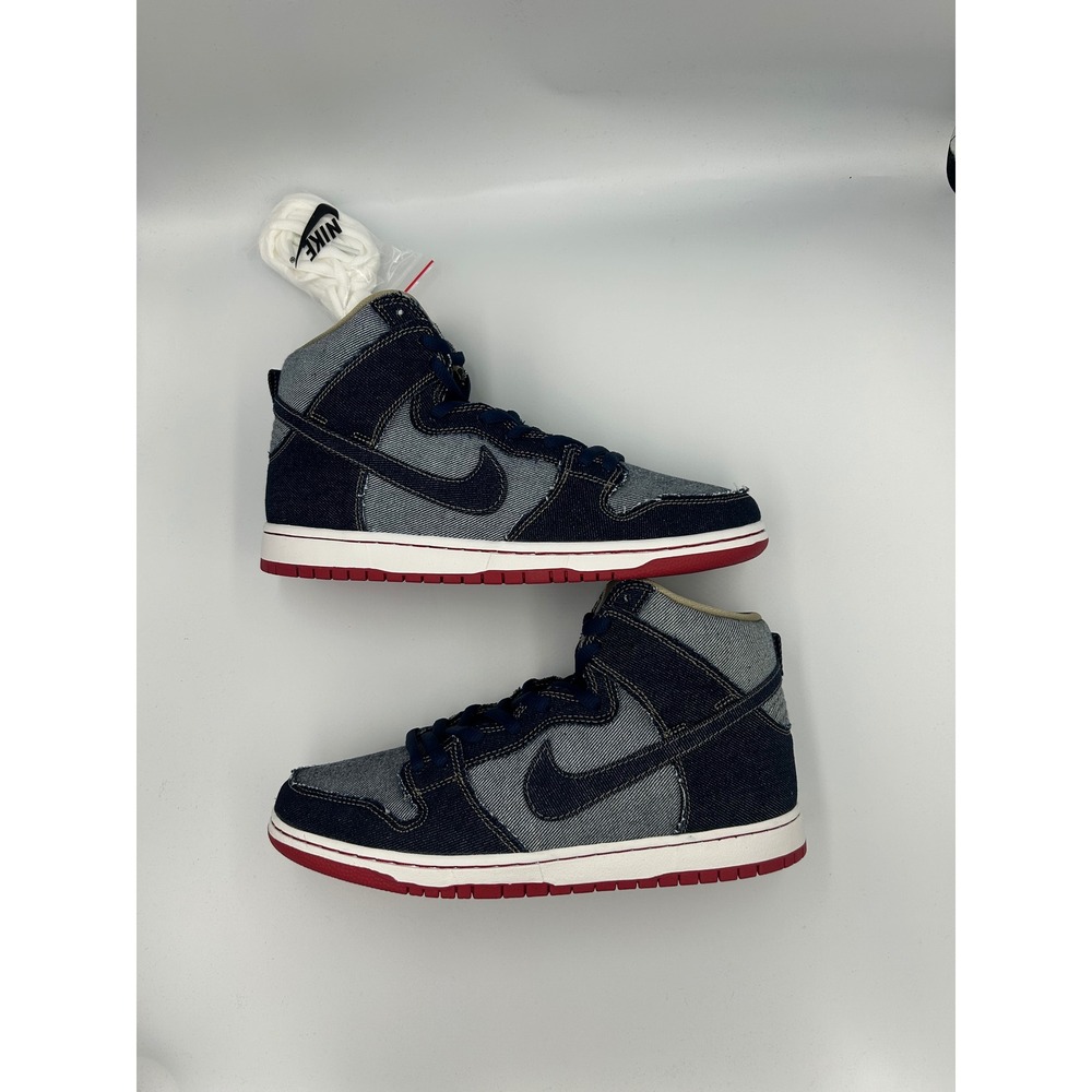 Nike SB Dunk High Reese Forbes Denim Midnight Navy Red 881758-441 Size 11